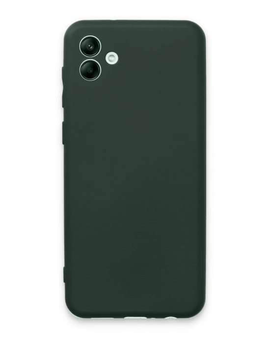 Newface Samsung Galaxy A04E Kılıf First Silikon - Koyu Yeşil