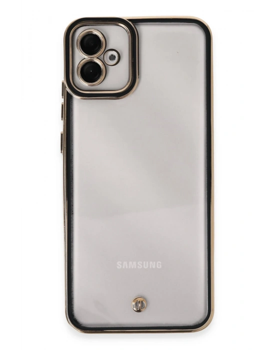 Newface Samsung Galaxy A04E Kılıf Liva Lens Silikon - Siyah