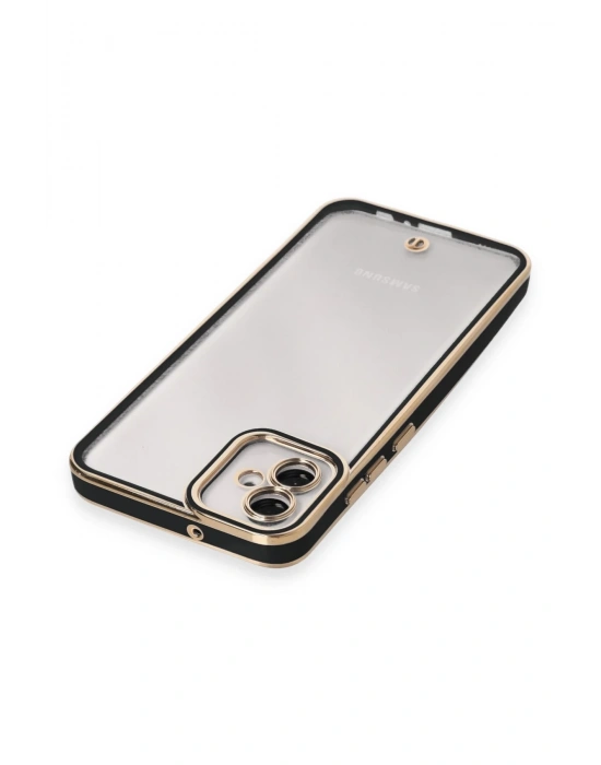 Newface Samsung Galaxy A04E Kılıf Liva Lens Silikon - Siyah