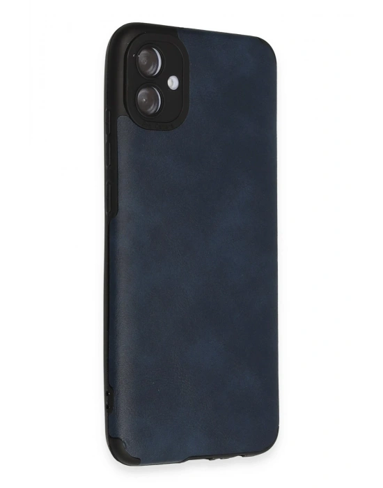 Newface Samsung Galaxy A04E Kılıf Loop Deri Silikon - Lacivert