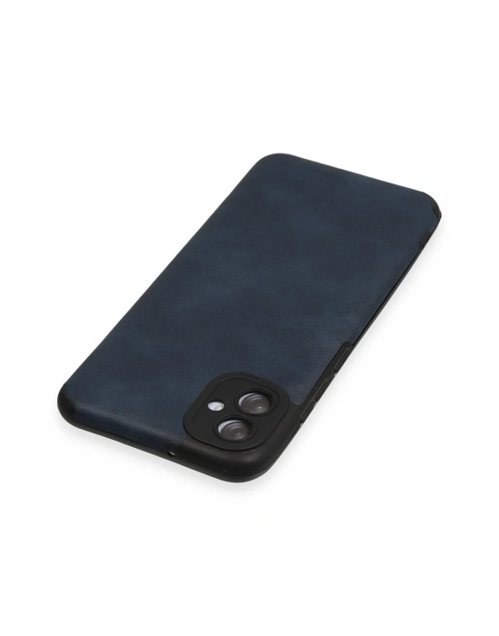 Newface Samsung Galaxy A04E Kılıf Loop Deri Silikon - Lacivert