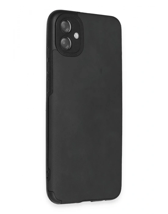 Newface Samsung Galaxy A04E Kılıf Loop Deri Silikon - Siyah