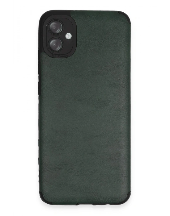 Newface Samsung Galaxy A04E Kılıf Loop Deri Silikon - Yeşil