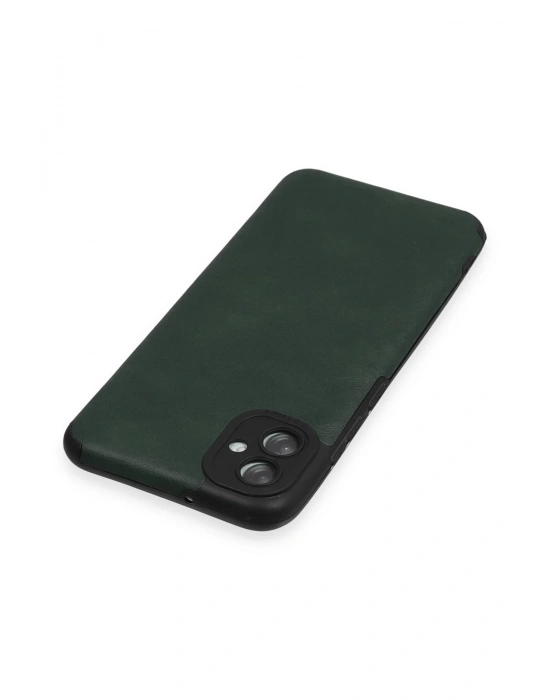 Newface Samsung Galaxy A04E Kılıf Loop Deri Silikon - Yeşil