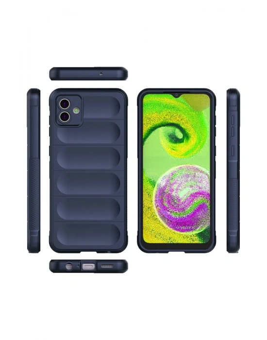 Newface Samsung Galaxy A04E Kılıf Optimum Silikon - Lacivert