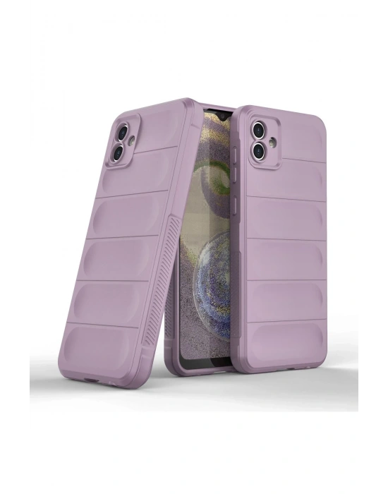 Newface Samsung Galaxy A04E Kılıf Optimum Silikon - Mor