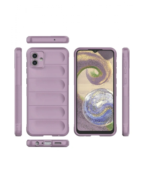 Newface Samsung Galaxy A04E Kılıf Optimum Silikon - Mor