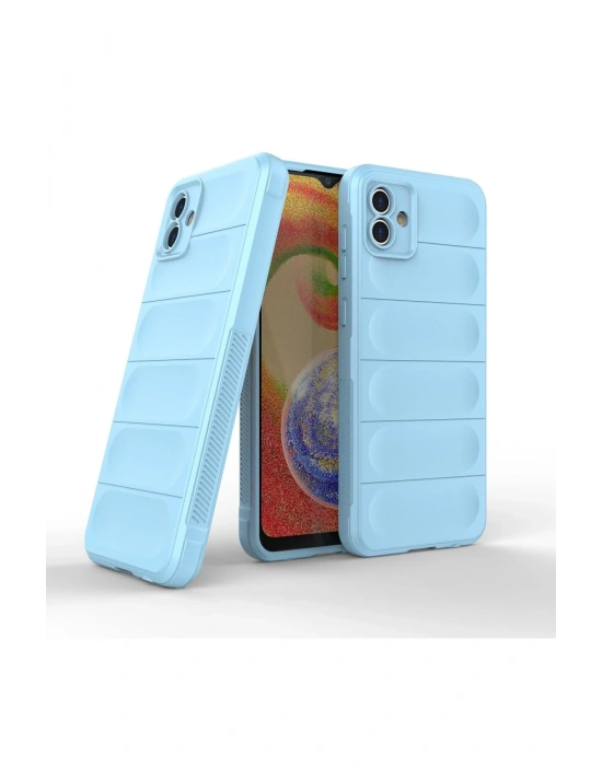 Newface Samsung Galaxy A04E Kılıf Optimum Silikon - Sky Blue