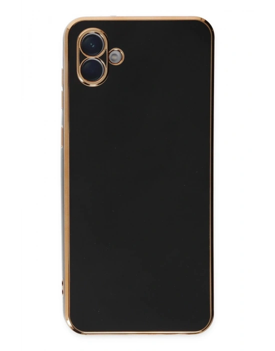 Newface Samsung Galaxy A04E Kılıf Volet Silikon - Siyah