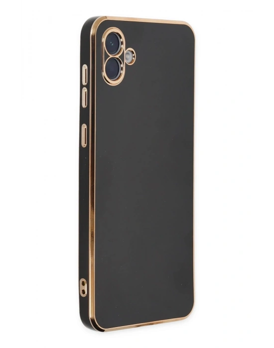 Newface Samsung Galaxy A04E Kılıf Volet Silikon - Siyah