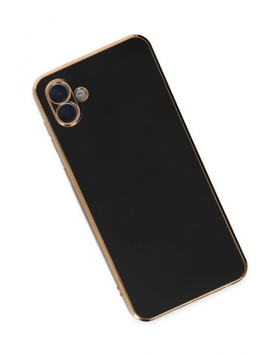 Newface Samsung Galaxy A04E Kılıf Volet Silikon - Siyah