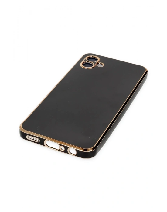 Newface Samsung Galaxy A04E Kılıf Volet Silikon - Siyah