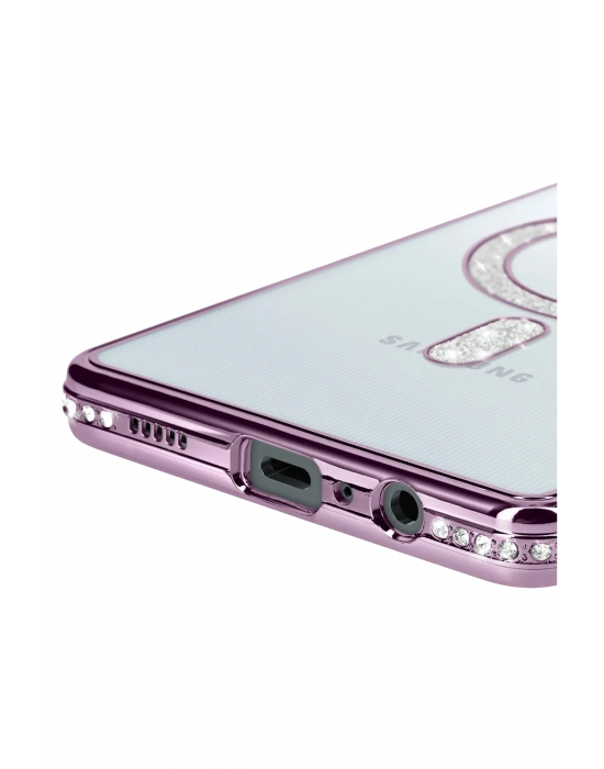 Newface Samsung Galaxy A06 Joke Simli Magneticsafe Kılıf - Derin Mor