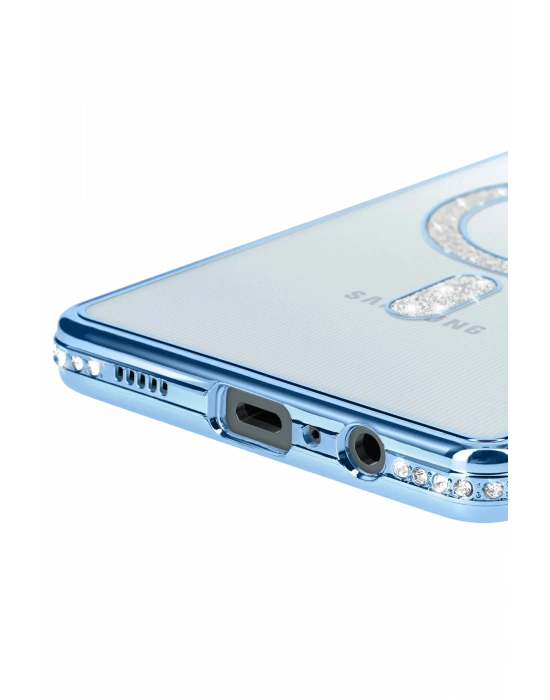 Newface Samsung Galaxy A06 Joke Simli Magneticsafe Kılıf - Mavi