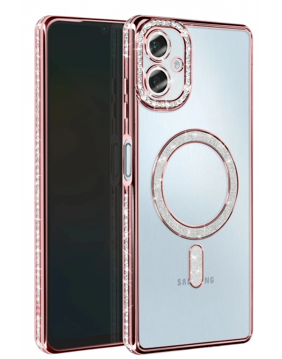 Newface Samsung Galaxy A06 Joke Simli Magneticsafe Kılıf - Pembe