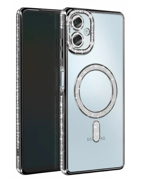 Newface Samsung Galaxy A06 Joke Simli Magneticsafe Kılıf - Siyah