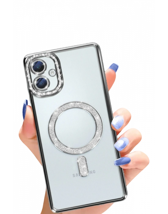 Newface Samsung Galaxy A06 Joke Simli Magneticsafe Kılıf - Siyah