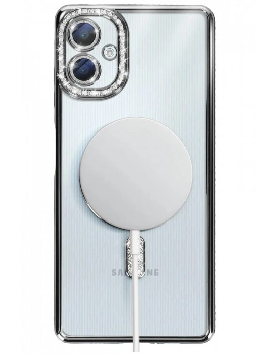 Newface Samsung Galaxy A06 Joke Simli Magneticsafe Kılıf - Siyah