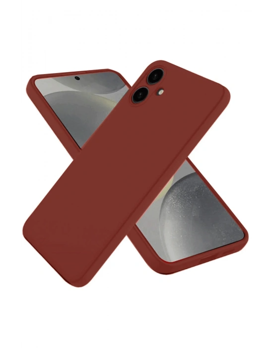 Newface Samsung Galaxy A06 Kılıf First Silikon - Bordo