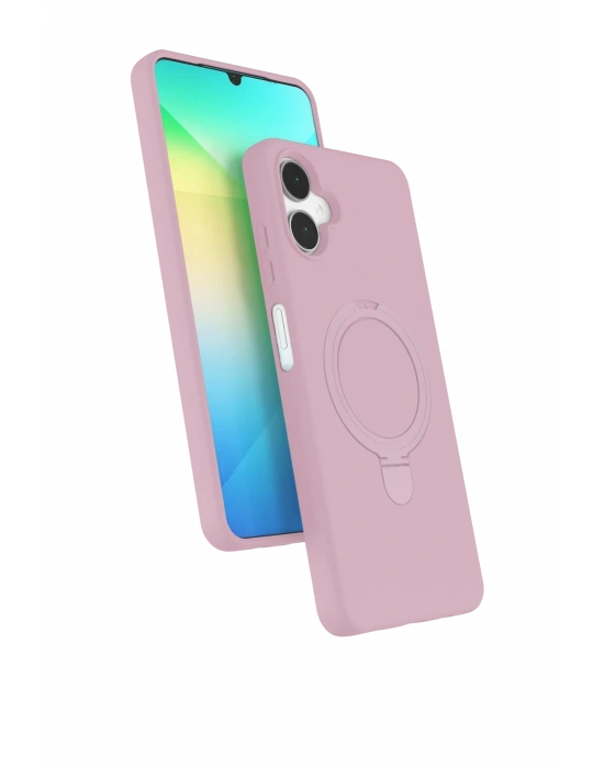 Newface Samsung Galaxy A06 Regal Magsafe Standlı Kapak - Açık Pembe