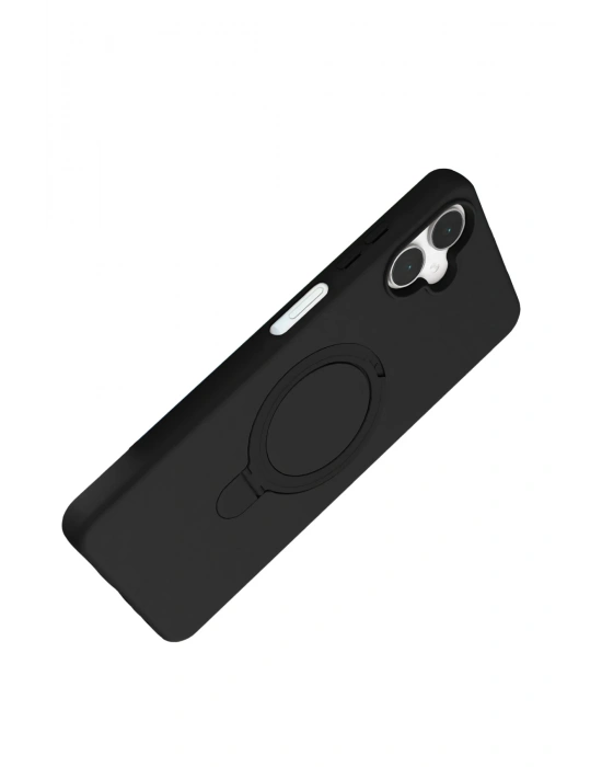 Newface Samsung Galaxy A06 Regal Magsafe Standlı Kapak - Siyah