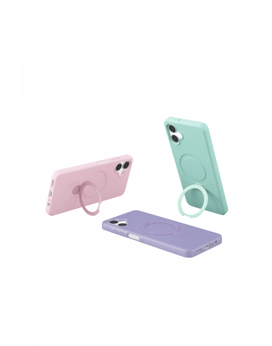 Newface Samsung Galaxy A06 Regal Magsafe Standlı Kapak - Siyah