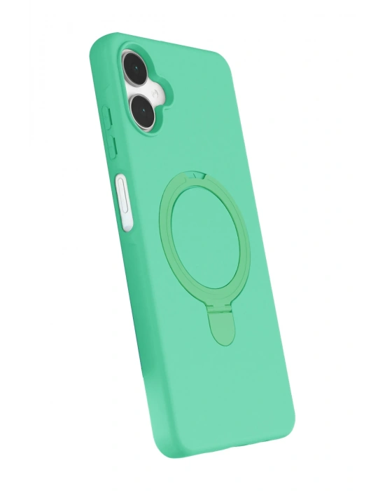 Newface Samsung Galaxy A06 Regal Magsafe Standlı Kapak - Yeşil