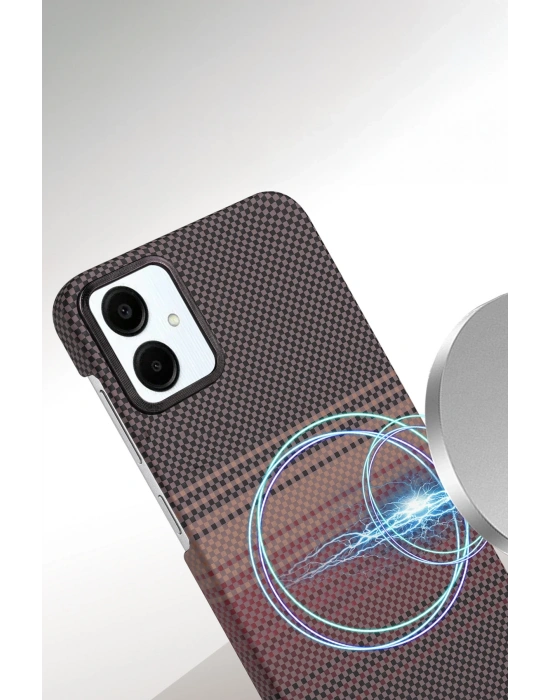 Newface Samsung Galaxy A06 Vega Magsafe Kapak - Kırmızı