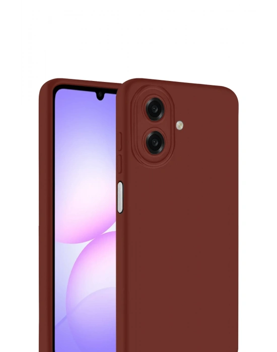 Newface Samsung Galaxy A07 4G First Silikon - Bordo