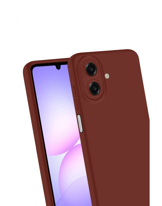 Newface Samsung Galaxy A07 4G First Silikon - Bordo