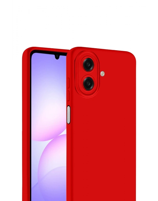 Newface Samsung Galaxy A07 4G First Silikon - Kırmızı