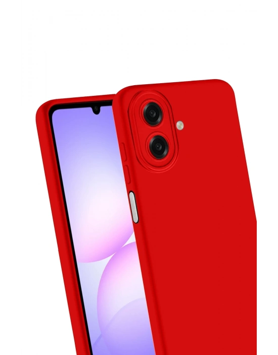 Newface Samsung Galaxy A07 4G First Silikon - Kırmızı