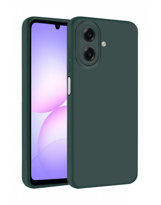 Newface Samsung Galaxy A07 4G First Silikon - Koyu Yeşil