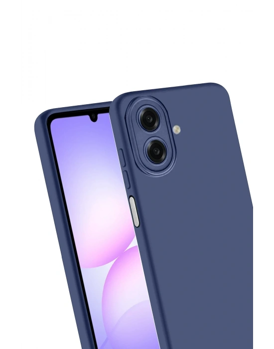 Newface Samsung Galaxy A07 4G First Silikon - Lacivert