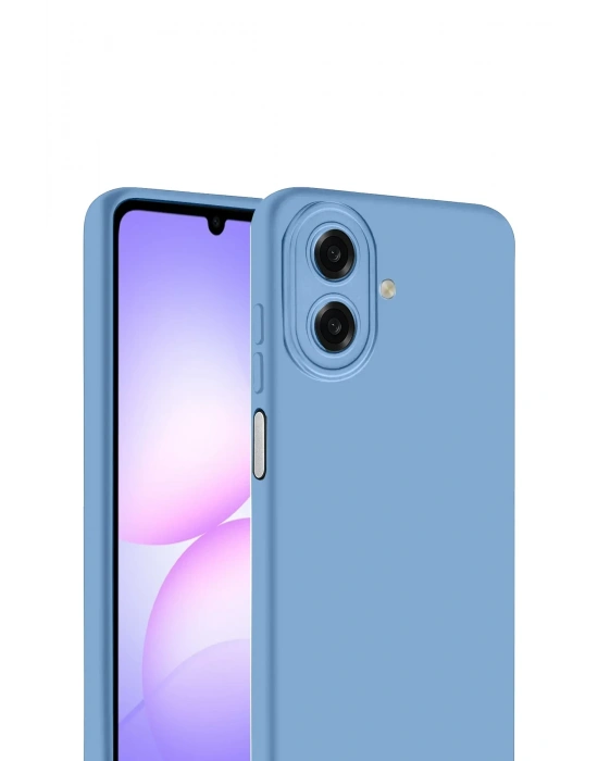 Newface Samsung Galaxy A07 4G First Silikon - Mavi