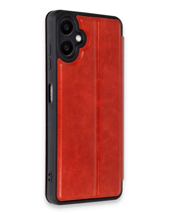 Newface Samsung Galaxy A07 4G Flip Cover - Kırmızı