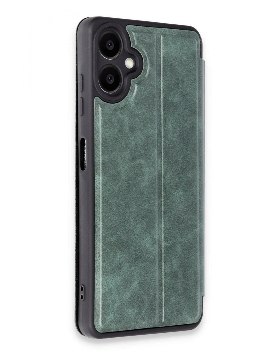 Newface Samsung Galaxy A07 4G Flip Cover - Yeşil