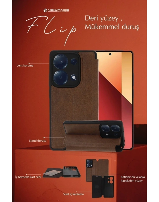 Newface Samsung Galaxy A07 4G Flip Cover - Yeşil