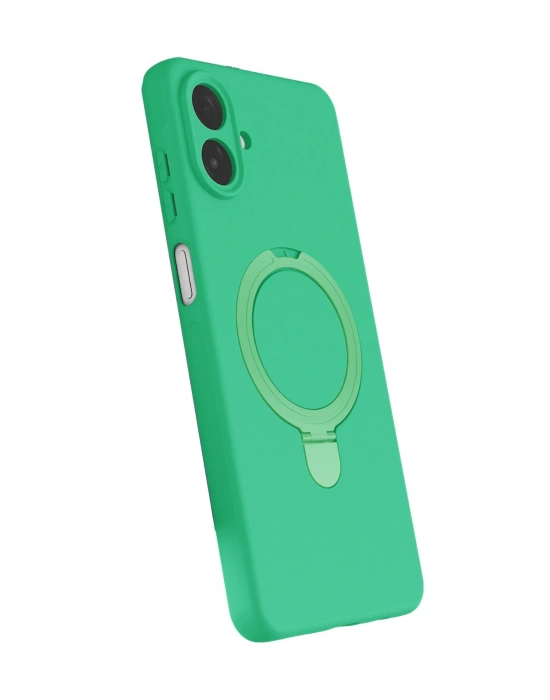 Newface Samsung Galaxy A07 4G Regal Magsafe Standlı Kapak - Yeşil