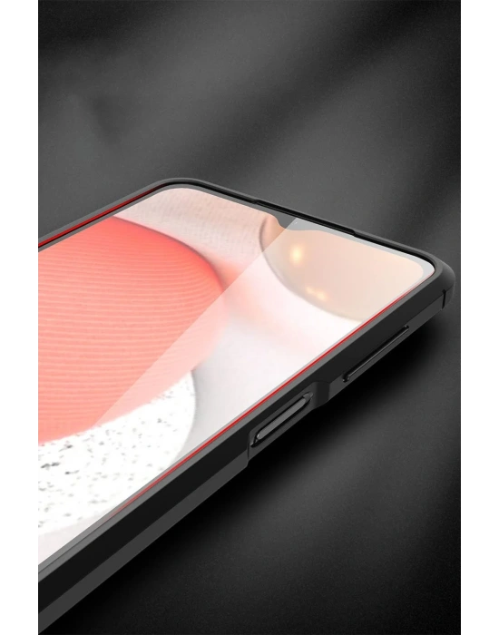 Newface Samsung Galaxy A12 Kılıf Auto Focus Kapak - Kırmızı