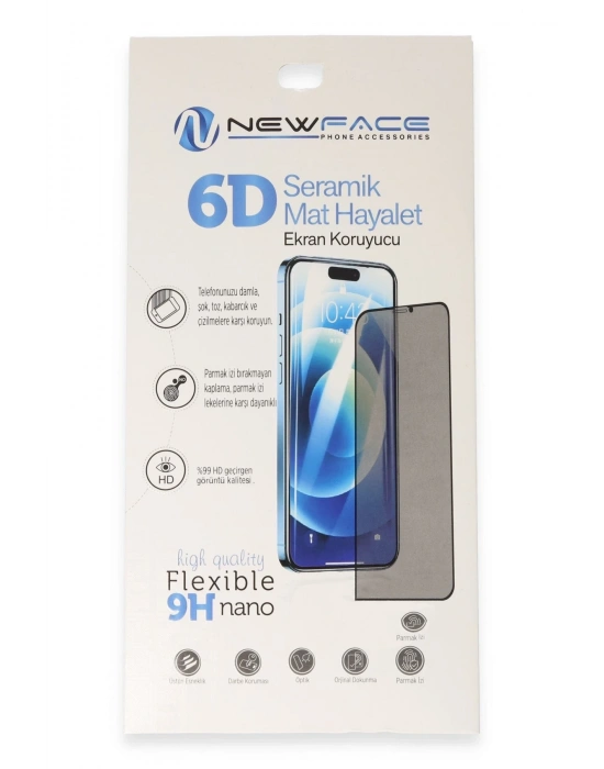 Newface Samsung Galaxy A14 4G 6D Antistatik Mat Seramik Hayalet Nano Ekran Koruyucu