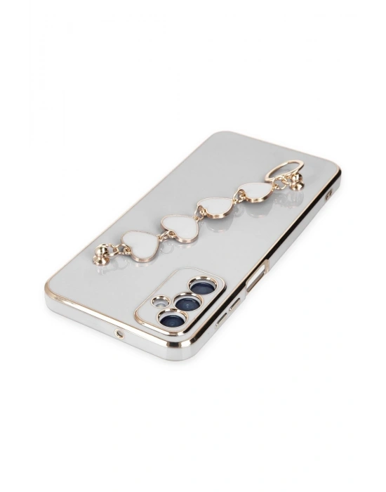 Newface Samsung Galaxy A14 4G Kılıf Esila Silikon - Beyaz