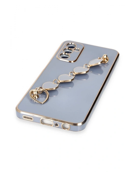 Newface Samsung Galaxy A14 4G Kılıf Esila Silikon - Gri