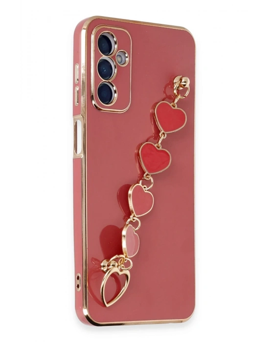 Newface Samsung Galaxy A14 4G Kılıf Esila Silikon - Kırmızı