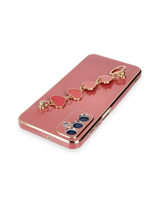 Newface Samsung Galaxy A14 4G Kılıf Esila Silikon - Kırmızı