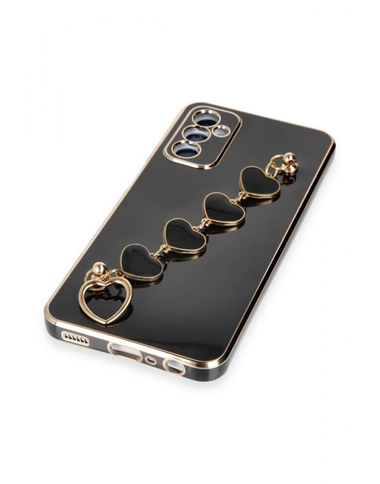 Newface Samsung Galaxy A14 4G Kılıf Esila Silikon - Siyah