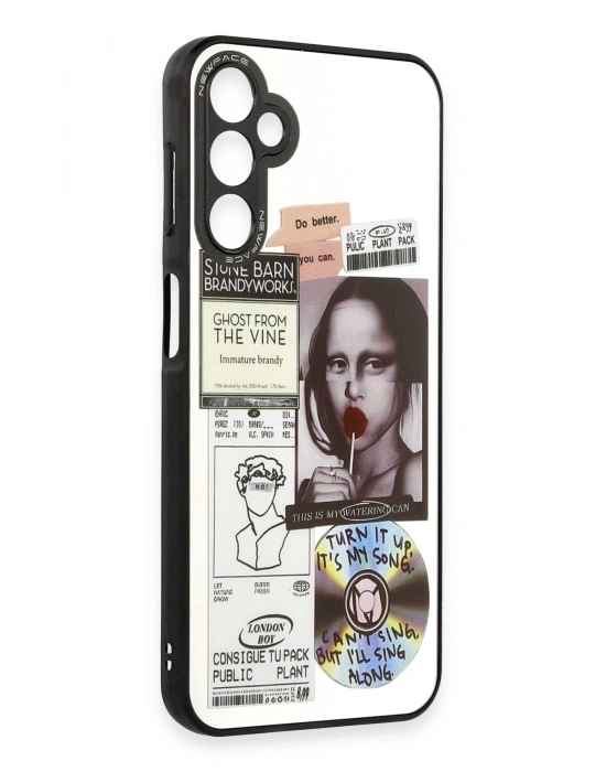 Newface Samsung Galaxy A14 4G Kılıf Mirror Desenli Kapak - Mirror - 2