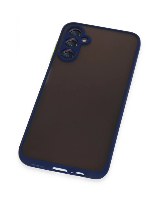 Newface Samsung Galaxy A14 4G Kılıf Montreal Silikon Kapak - Lacivert