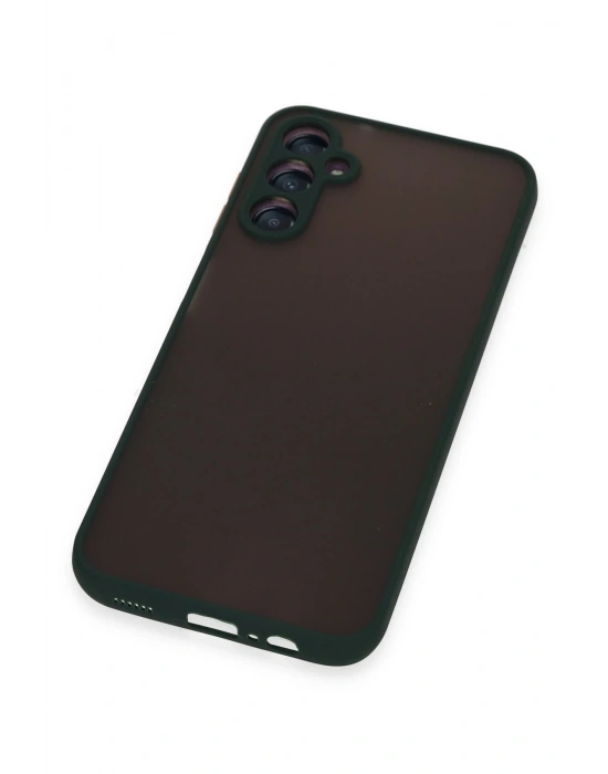 Newface Samsung Galaxy A14 4G Kılıf Montreal Silikon Kapak - Yeşil