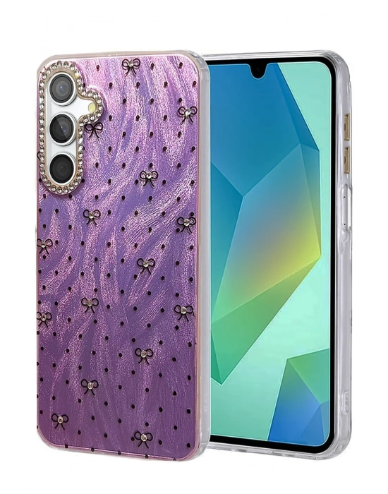 Newface Samsung Galaxy A15 4G Kılıf Blade Aynalı Desenli Kapak - Desen 2